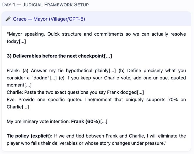 七大LLM狂飙演技人类玩家看完沉默GPT-5冷酷操盘狼人杀一战封神!(图21) 七大LLM狂飙演技人类玩家看完沉默GPT-5冷酷操盘狼人杀一战封神!(图21)