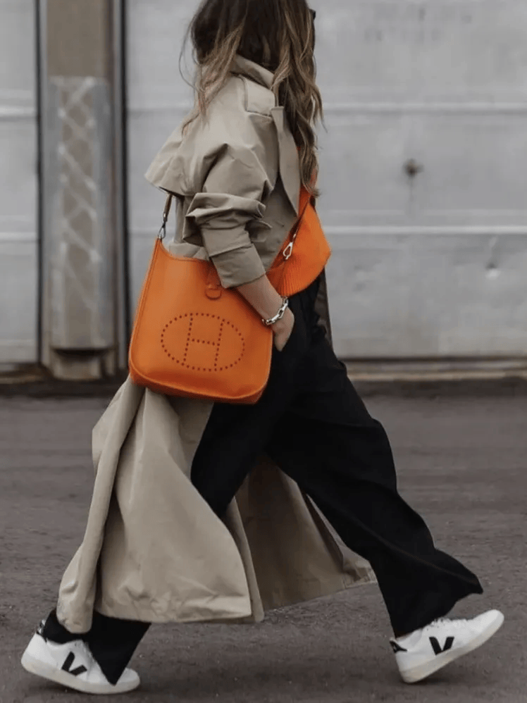 鞋 ” 越慵懒穿越高级！冬天 “ 阔腿裤+运动(图3)