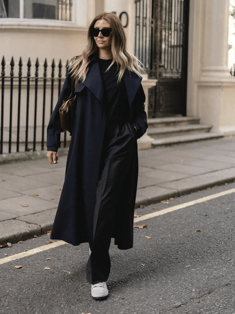 鞋 ” 越慵懒穿越高级！冬天 “ 阔腿裤+运动(图5)