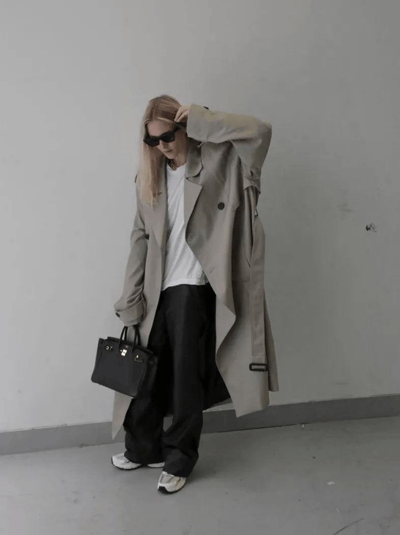 鞋 ” 越慵懒穿越高级！冬天 “ 阔腿裤+运动(图9)